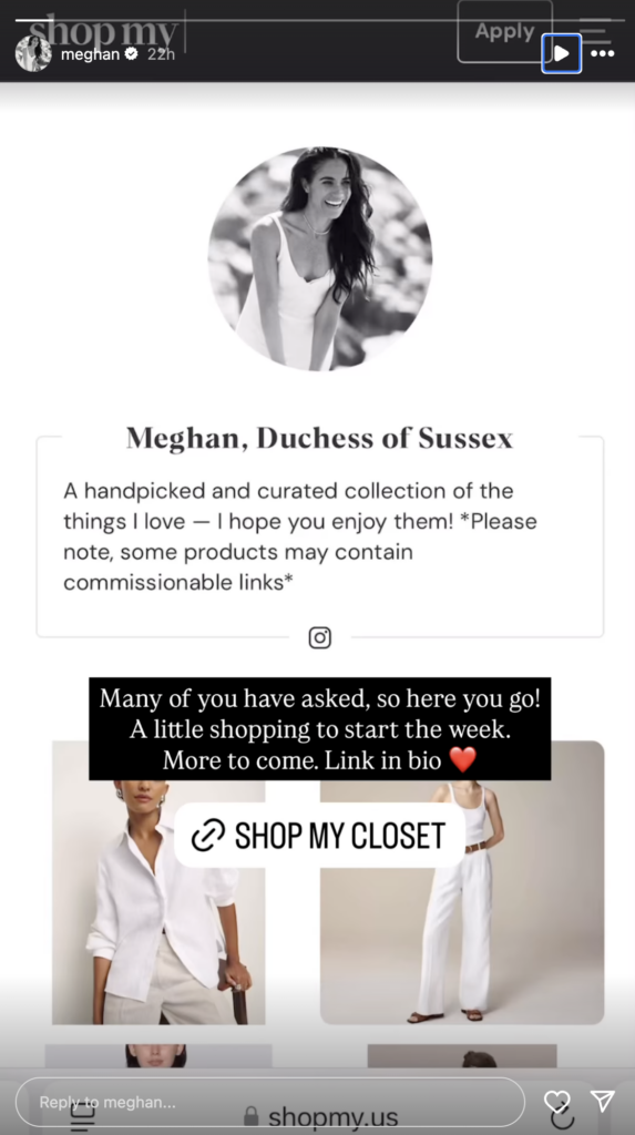 Meghan Markle Instagram Stories